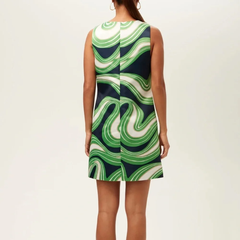 Trina Turk Green and Navy Mini Dress size 6 - Picture 2 of 2